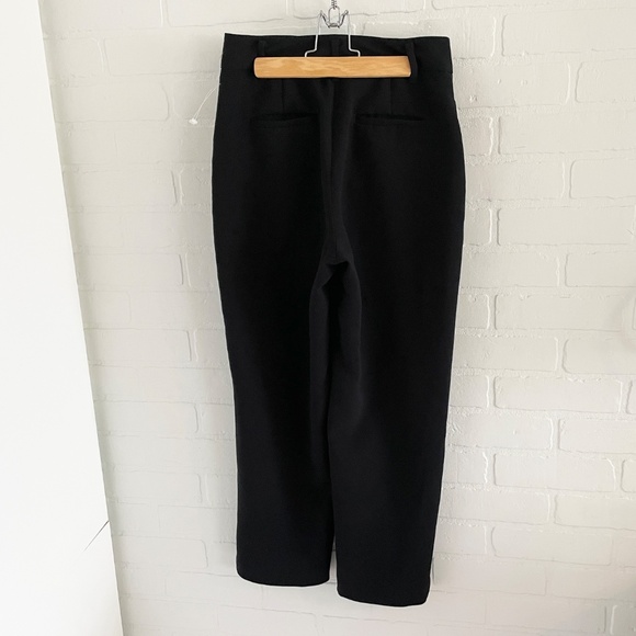 Aritzia Wilfred Carrot Pants Crop Ankle Business casual Pockets Black Sz 2 - Picture 8 of 13